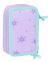 Safta Plumier triple 37 pièces - Univers Frozen - Avec 4 planches à dessin et accessoires - 12.5x19.5x5.5 cm