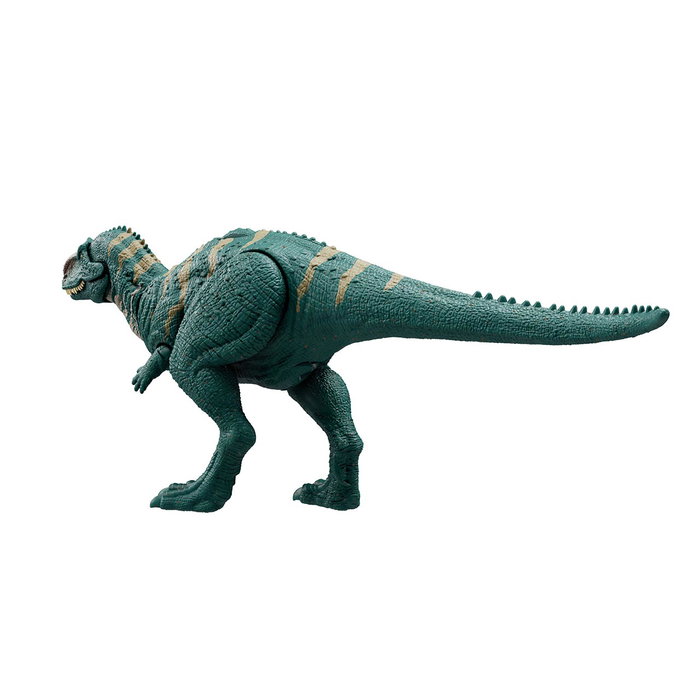 Mattel Jurassic World Wild Roar Majungasaurus HTK76 - Figurine Dinosaure avec Attaque, Rugissement et Articulations Mobiles - Jouet pour Enfants de 4 Ans et Plus