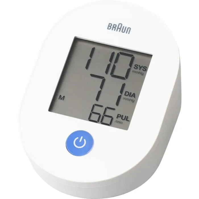 Braun ExactFit 1E Tensiomètre Bras Électronique avec Brassard Universel et Grand Écran - Blanc Braun ExactFit 1E Tensiomètre Bras Électronique avec Brassard Universel et Grand Écran - Blanc