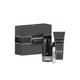 Montblanc Explorer - Coffret Homme : Eau de Parfum 100 ml + Eau de Parfum 15 ml + Gel Douche 100 ml - Pour Tous Types de Peau