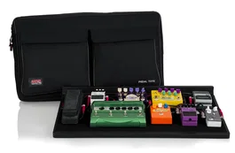 Gator GPT-PRO Pedalera en bois avec housse - Noir