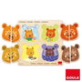 Diset Goula puzzle de madera Las Emociones - Puzzle en bois les émotions 8 pièces, dès 3 ans