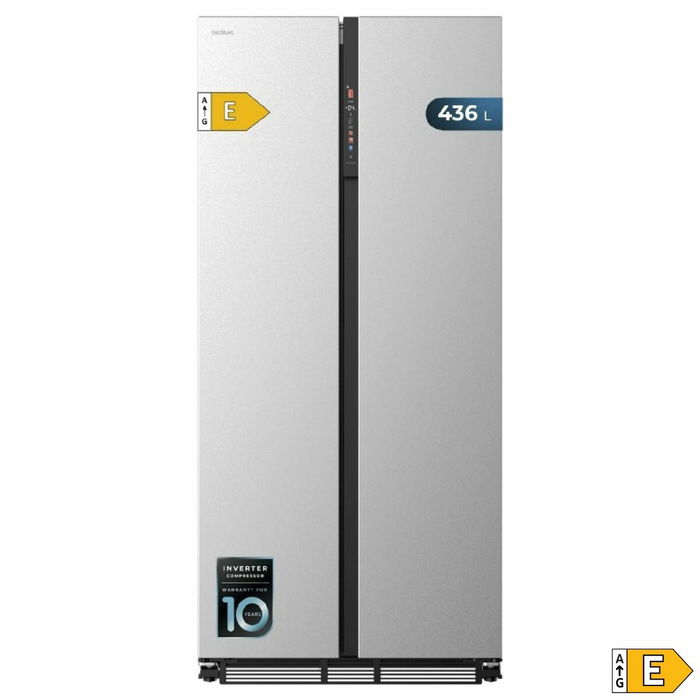 Réfrigérateur américain Cecotec Bolero CoolMarket SBS 436 SBI Acier 436 L