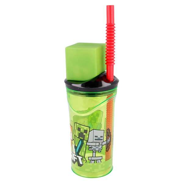 Stor - Gobelet avec figurine 3D Minecraft, 360 ml