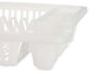Kinvara Égouttoir à Assiettes en Plastique Blanc 46x8x37 cm (Set de 12)