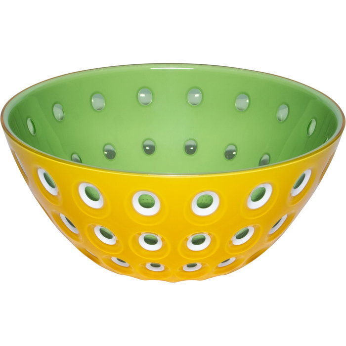 Guzzini Bol Le Murrine 25 cm Jaune safran/Blanc/Vert eau Guzzini Bol Le Murrine 25 cm Jaune safran/Blanc/Vert eau