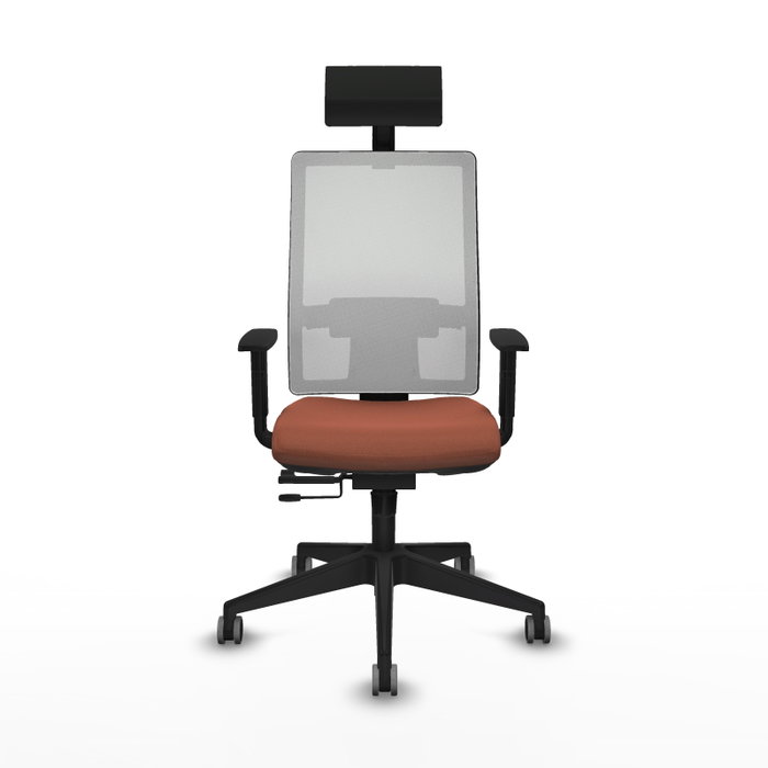 Piqueras y Crespo Chaise de Bureau 1D066G1 Marron et Blanc