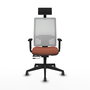 Piqueras y Crespo Chaise de Bureau 1D066G1 Marron et Blanc