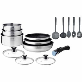 Arthur Martin AM1275 Batterie de cuisine 15 pièces en acier inoxydable