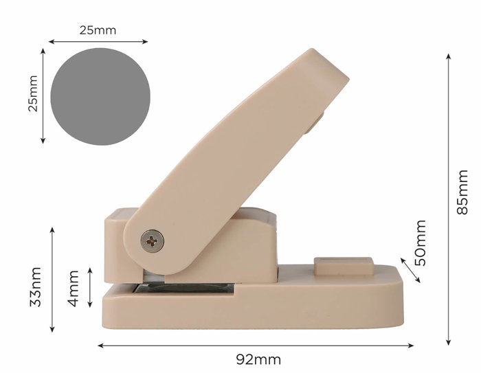 Innspiro Perforatrice de formes Eva Foam Super Punch cercle 25mm