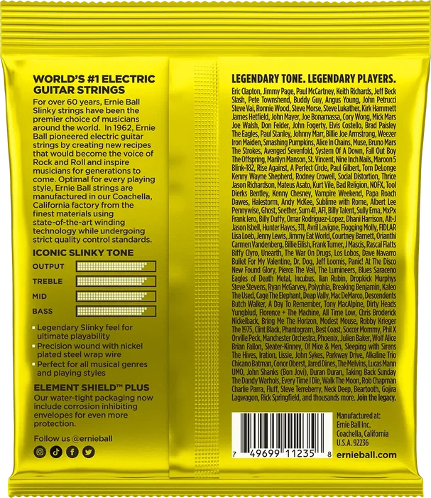 ERNIE BALL Jeu de cordes électrique Beefy Slinky 11-54 Tripack (3) ERNIE BALL Jeu de cordes électrique Beefy Slinky 11-54 Tripack (3)