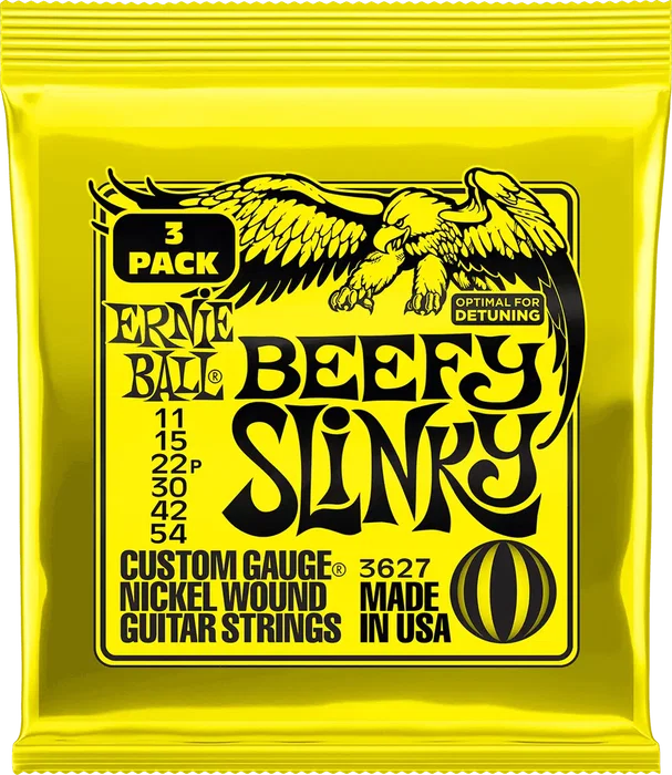 ERNIE BALL Jeu de cordes électrique Beefy Slinky 11-54 Tripack (3) ERNIE BALL Jeu de cordes électrique Beefy Slinky 11-54 Tripack (3)