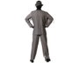 BigBuy Carnival Déguisement Marié Mort Gris avec Veste et Pantalon à Rayures Taille M/L