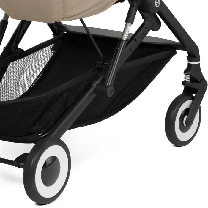 Cybex Poussette canne Agis ultra-compacte 6,3 kg, inclinable et pliage compact pour bagage cabine, 5 à 22 kg (6 mois-4 ans), couleur Almond Beige