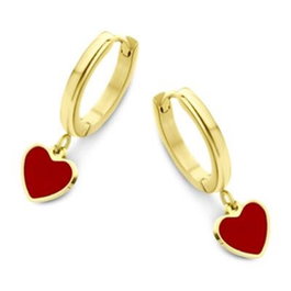 Boucles d´oreilles Femme CO88 Collection 8CE-70103 Doré Rouge