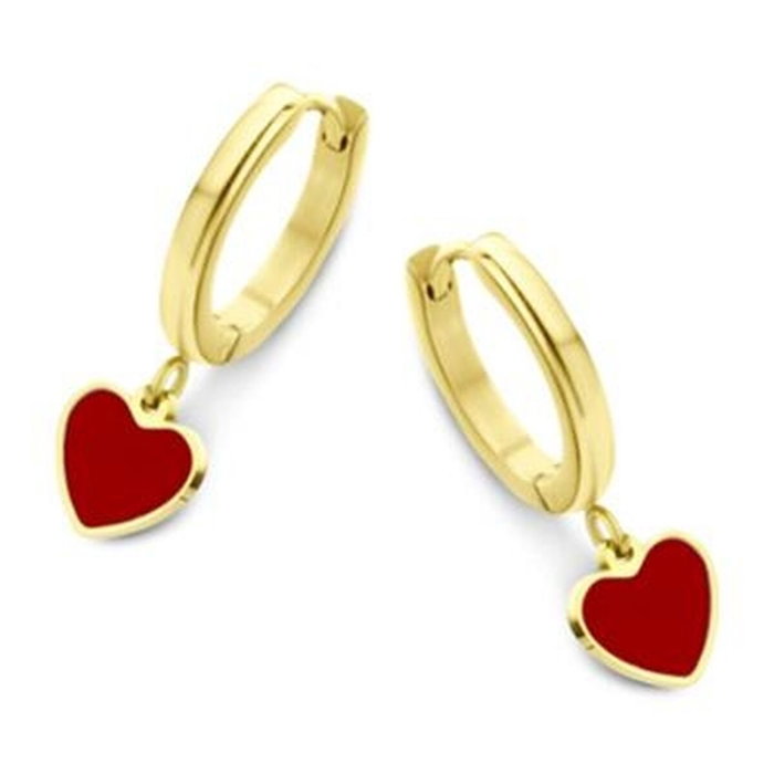 Boucles d´oreilles Femme CO88 Collection 8CE-70103 Doré Rouge Boucles d´oreilles Femme CO88 Collection 8CE-70103 Doré Rouge