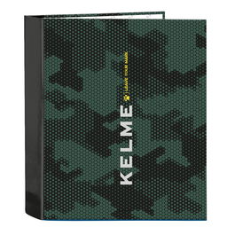 Reliure à anneaux Kelme Camo Noir Vert A4 27 x 33 x 6 cm