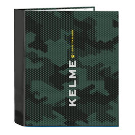 Reliure à anneaux Kelme Camo Noir Vert A4 27 x 33 x 6 cm