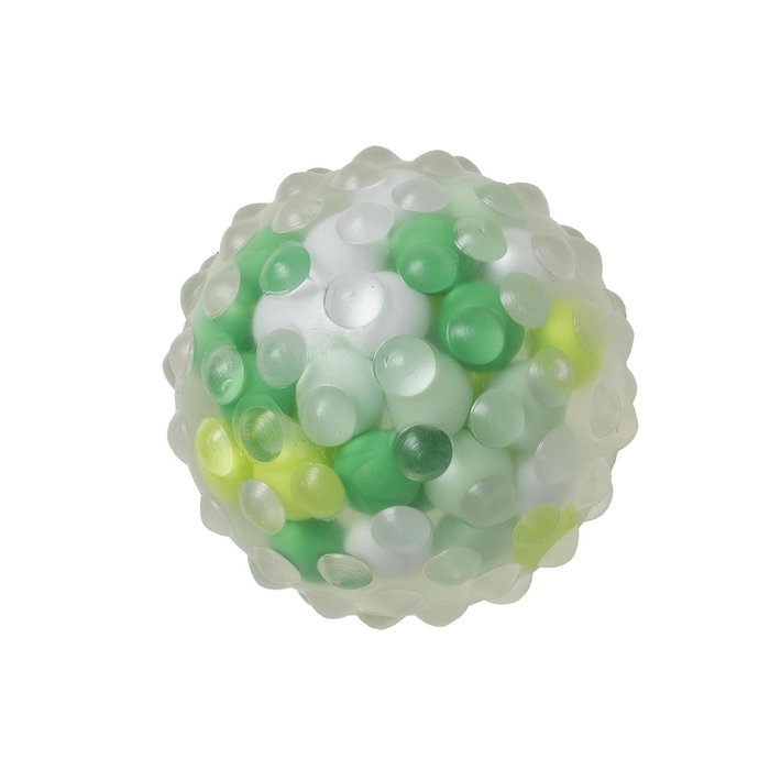 HTI Pelote Moléculaire Squeezable et Élastique de Décompression - Lot de 12 - Langues: Anglais, Français, Allemand, Italien, Portugais, Espagnol - +3 ans