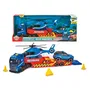 Dickie - Camion porteur 40 cm, hélicoptère et véhicule de gendarmerie avec sons et lumières - Jouet enfants 3 ans et plus - Échelle 1/24