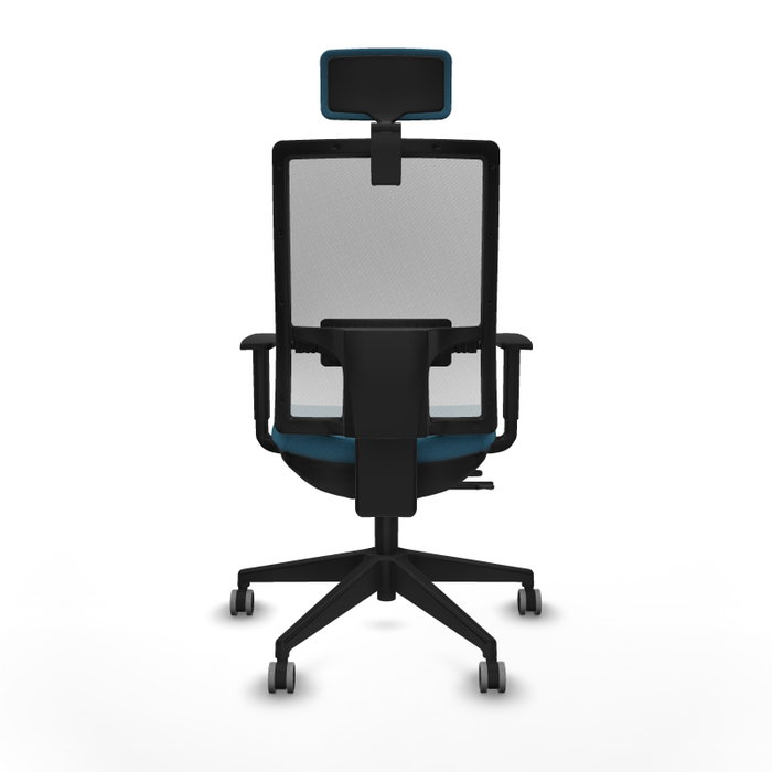 Piqueras y Crespo Chaise de Bureau Horna avec Appui-tête, Vert Pétrole et Blanc Piqueras y Crespo Chaise de Bureau Horna avec Appui-tête, Vert Pétrole et Blanc
