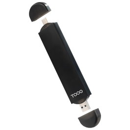 Tooq Carcasse pour SSD M.2 NGFF/NVMe, USB-C et USB-A, Noir