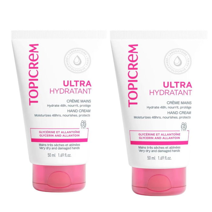 Topicrem Crème mains ultra-hydratante UH, lot de 2 x 50 ml