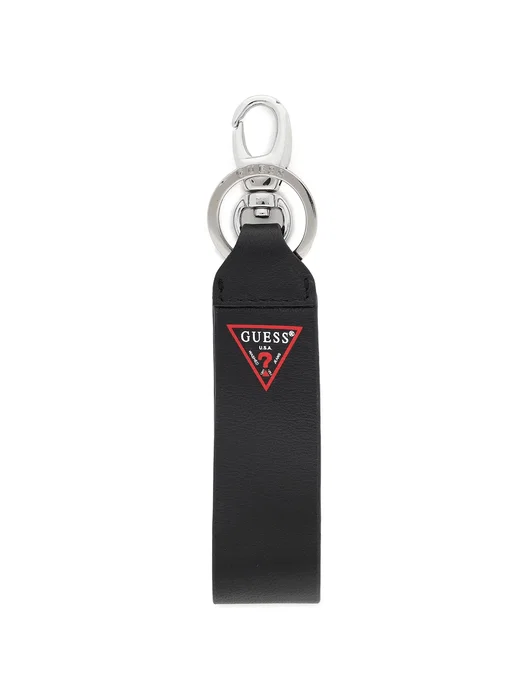 Guess Coffret Cadeau avec Porte-clés en Cuir Noir et Portefeuille Daelon Rouge/Noir
