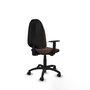 PIQUERAS Y CRESPO Chaise de bureau Algarra en similicuir marron foncé