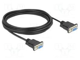 DELOCK Câble série D-Sub 9-pin socle mâle vers mâle 5m