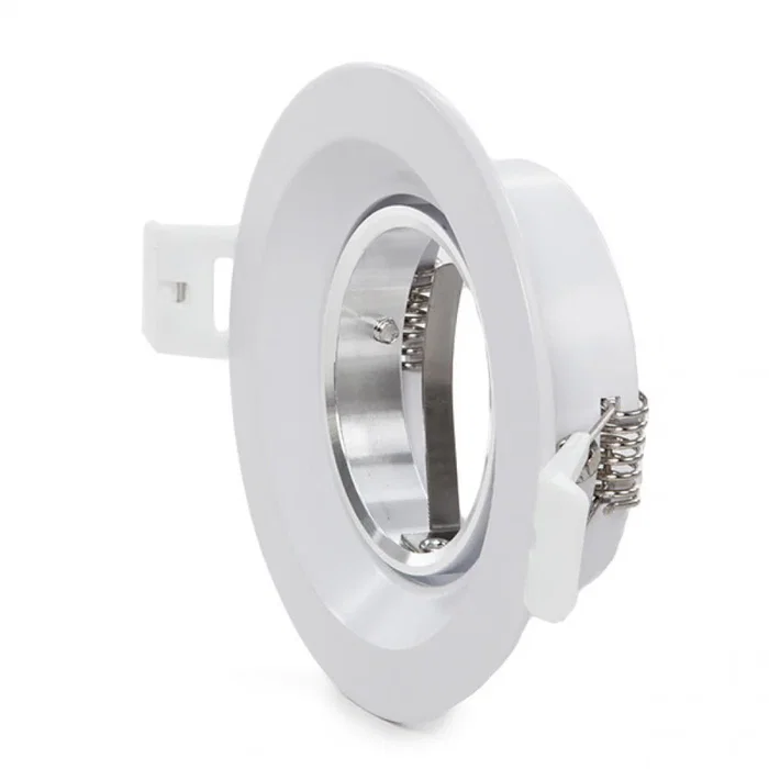 Plafonnier LED Encastré Rond GU10 Ø92mm - Blanc Plafonnier LED Encastré Rond GU10 Ø92mm - Blanc