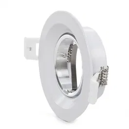 Plafonnier LED Encastré Rond GU10 Ø92mm - Blanc