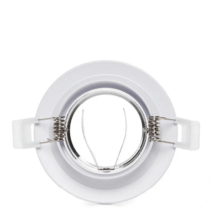 Plafonnier LED Encastré Rond GU10 Ø92mm - Blanc