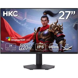 HKC G27H2DPro - Écran PC Gamer 27" QHD (2560x1440) Dalle IPS 200 Hz 1 ms - Inclinable - Ports HDMI et DisplayPort