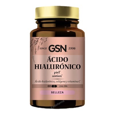 GSN Acide Hyaluronique 60 Comprimés Complément Alimentaire Articulations Peau GSN Acide Hyaluronique 60 Comprimés Complément Alimentaire Articulations Peau