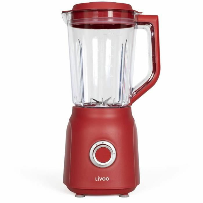 Livoo DOP242R Blender Rouge chili et transparent 1,5 L Livoo DOP242R Blender Rouge chili et transparent 1,5 L
