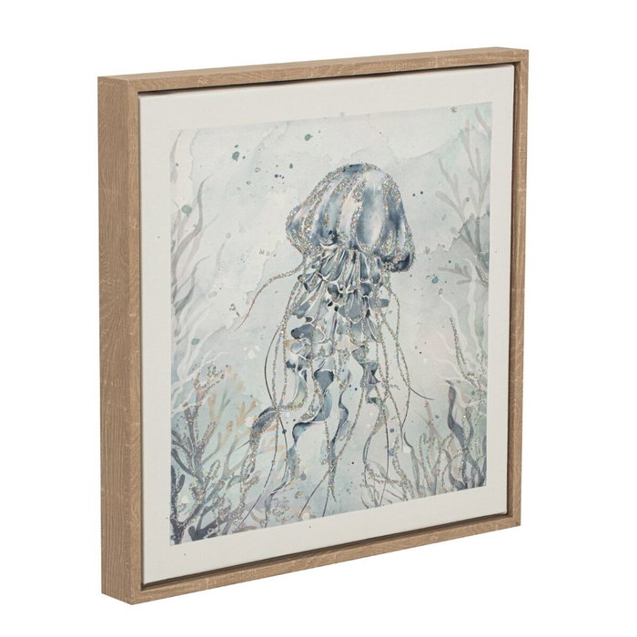Home ESPRIT Toile Bleu méditerranéen Marin 30 x 2,5 x 30 cm (4 Unités)