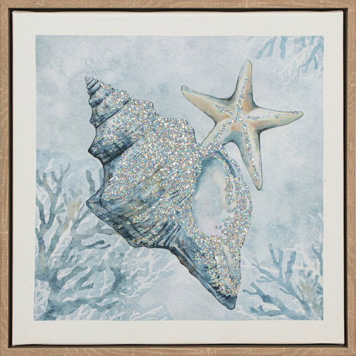 Home ESPRIT Toile Bleu méditerranéen Marin 30 x 2,5 x 30 cm (4 Unités)