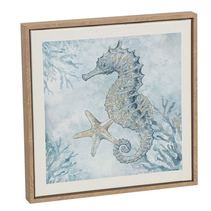 Home ESPRIT Toile Bleu méditerranéen Marin 30 x 2,5 x 30 cm (4 Unités)