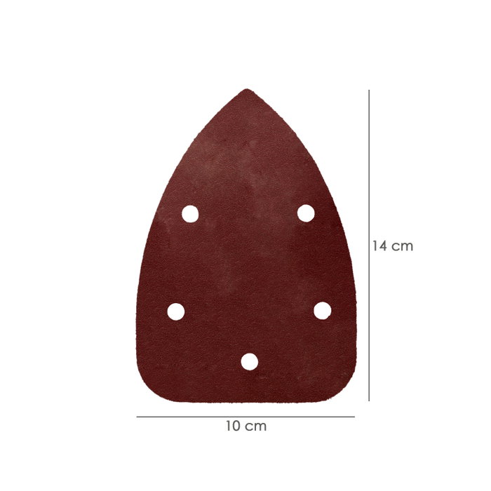WOLFPACK LINEA PROFESIONAL Feuilles de ponçage Delta Velcro grain 240, 10 pièces WOLFPACK LINEA PROFESIONAL Feuilles de ponçage Delta Velcro grain 240, 10 pièces