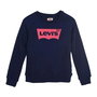 Sweat-shirt sans capuche fille Levi's Batwing Crewneck Bleu Bleu foncé M
