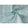 Parure de lit Satin King 1 housse de couette 220 x 240 cm + 2 taies 60 x 60 cm, satin 100% coton 210 fils, couleurs menthe et blanc