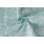 BigBuy Home Parure de couette Satin King Menthe et Blanc - 220 x 240 cm, 3 pièces