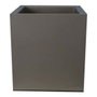 Riviera Pot de fleurs double paroi avec réserve d'eau Granit Carré Gris