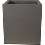 Riviera - Pot de fleurs double paroi avec réserve d'eau Granit 29.5 x 29.5 x 33.5 cm Gris - Fait en France, 100% recyclable