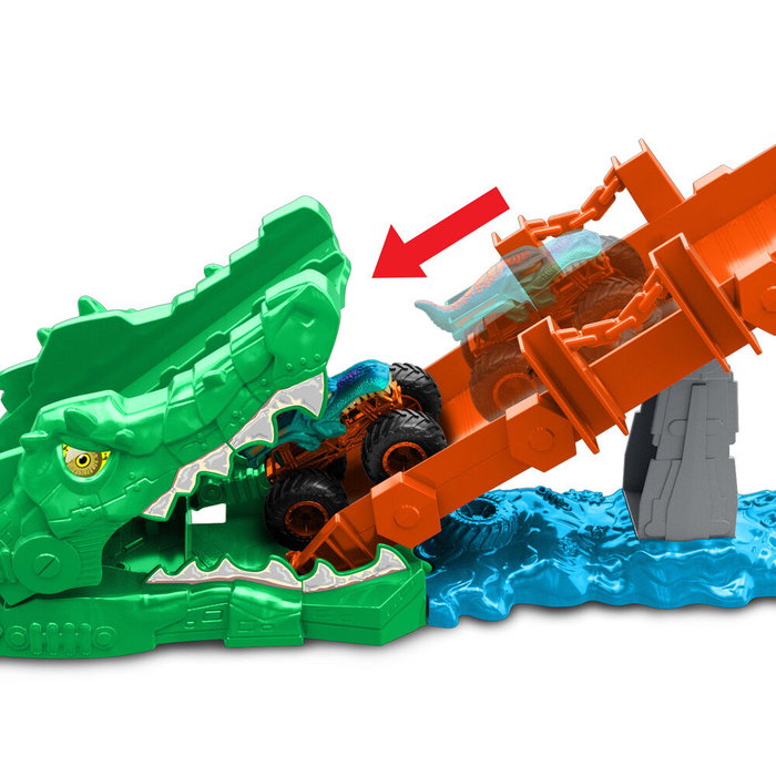 MATTEL Noquea al Cocodrilo Hot Wheels Monster Trucks MATTEL Noquea al Cocodrilo Hot Wheels Monster Trucks