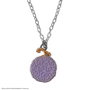 Cinereplicas Collier One Piece Fruta Gomu en Alliage de Zinc - Pendentif 2x2,6 cm, Chaîne 70 cm