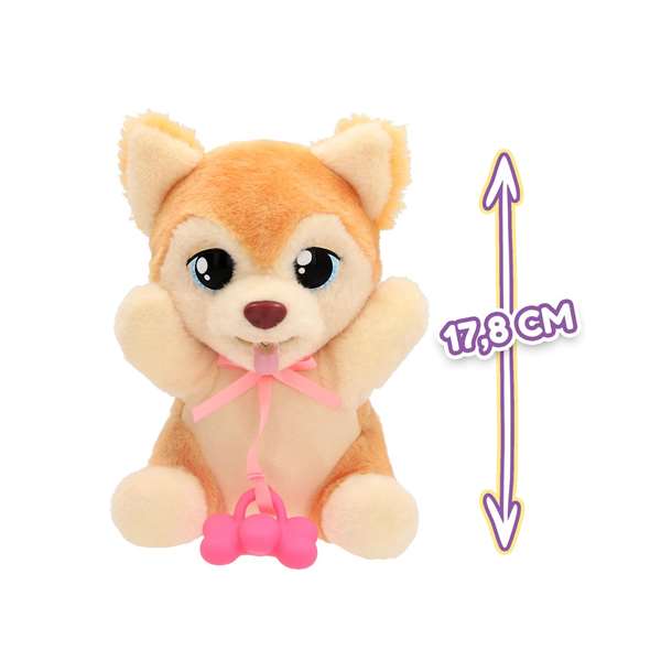 Imc Toys Peluche Baby Paws Yummy Shiba Inu avec biberon et sac de transport Imc Toys Peluche Baby Paws Yummy Shiba Inu avec biberon et sac de transport