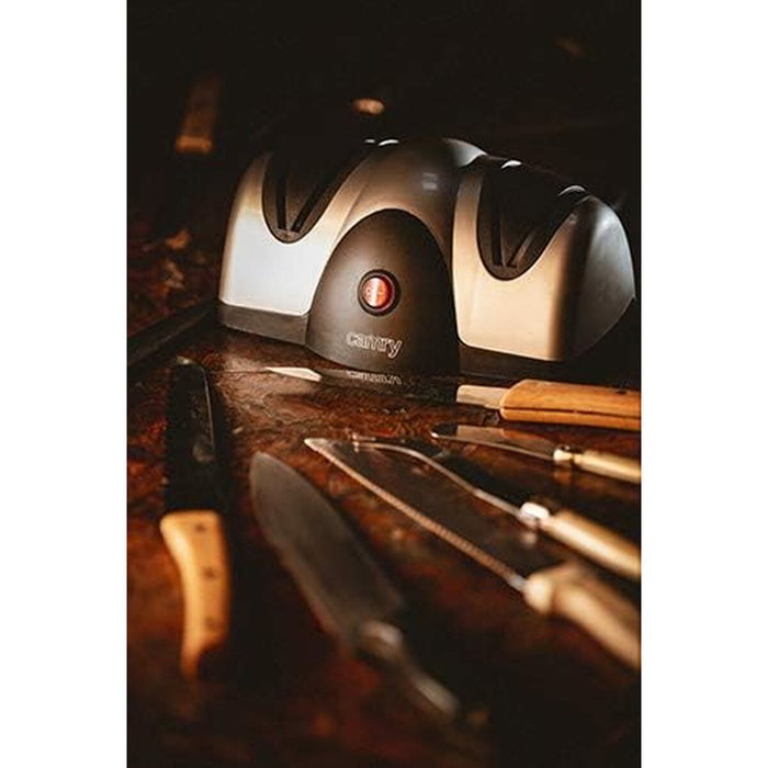 Aiguiseur de couteaux électrique Camry CR 4469 60 W Noir Multicouleur Argenté