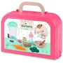 Ecoiffier - Valisette Repas de Bébé - 8 Accessoires - Robot Mixeur, Biberon, Assiette, Cuillère - Jeu d'Imitation - Dès 18 Mois - Fabriqué en France